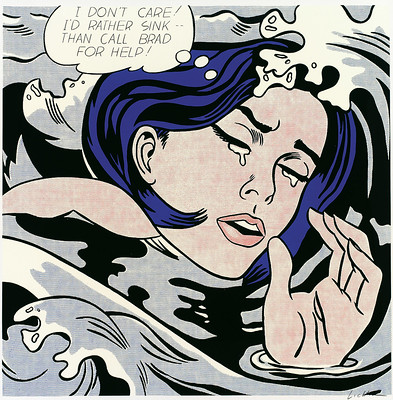 Drowning Girl by Roy Lichtenstein - Image via Gandalf's Gallery on Flickr - https://www.flickr.com/photos/gandalfsgallery/6530203451